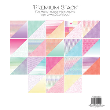 American Crafts DCWV Double-Sided Cardstock Stack 12"X12" 36/Pkg - Watercolor Ombre, 18 Designs/2 Each