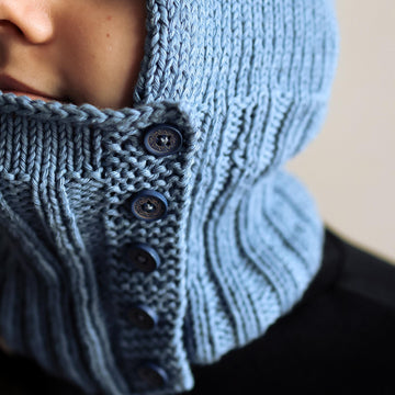 Sage Balaclava for Aran