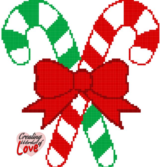 Candy Canes Stitch graphgan