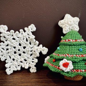 Christmas Tree and Snowflake Crochet Pattern PDF