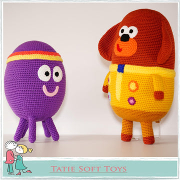 Funny Octopus Betty and Friendly dog Duggee Crochet Soft Toys Pattern Amigurumi