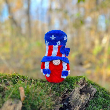 Patriotic gnome USA (girl_2)