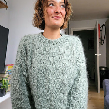 Oversized Basket Weave Sweater