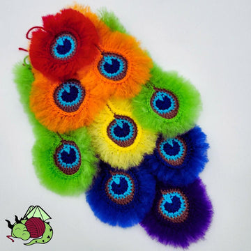 Rainbow Peacock Amigurumi