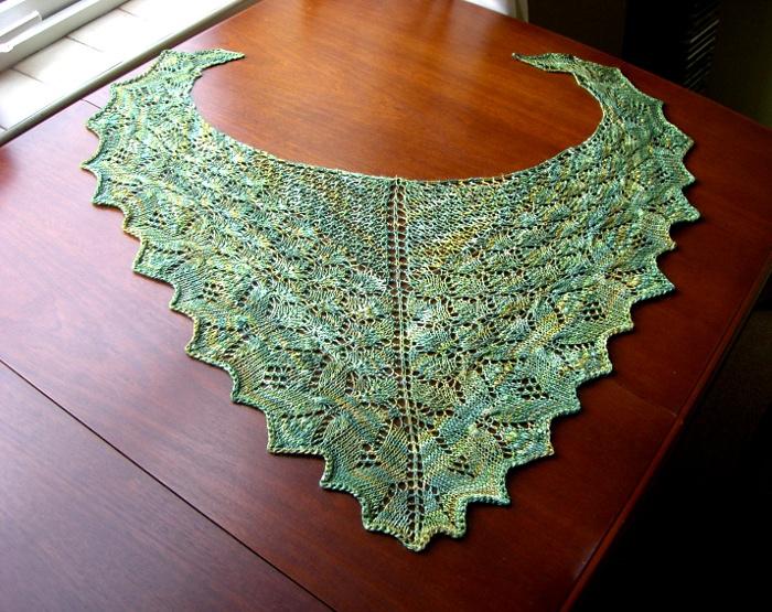 Butterfly forest shawl