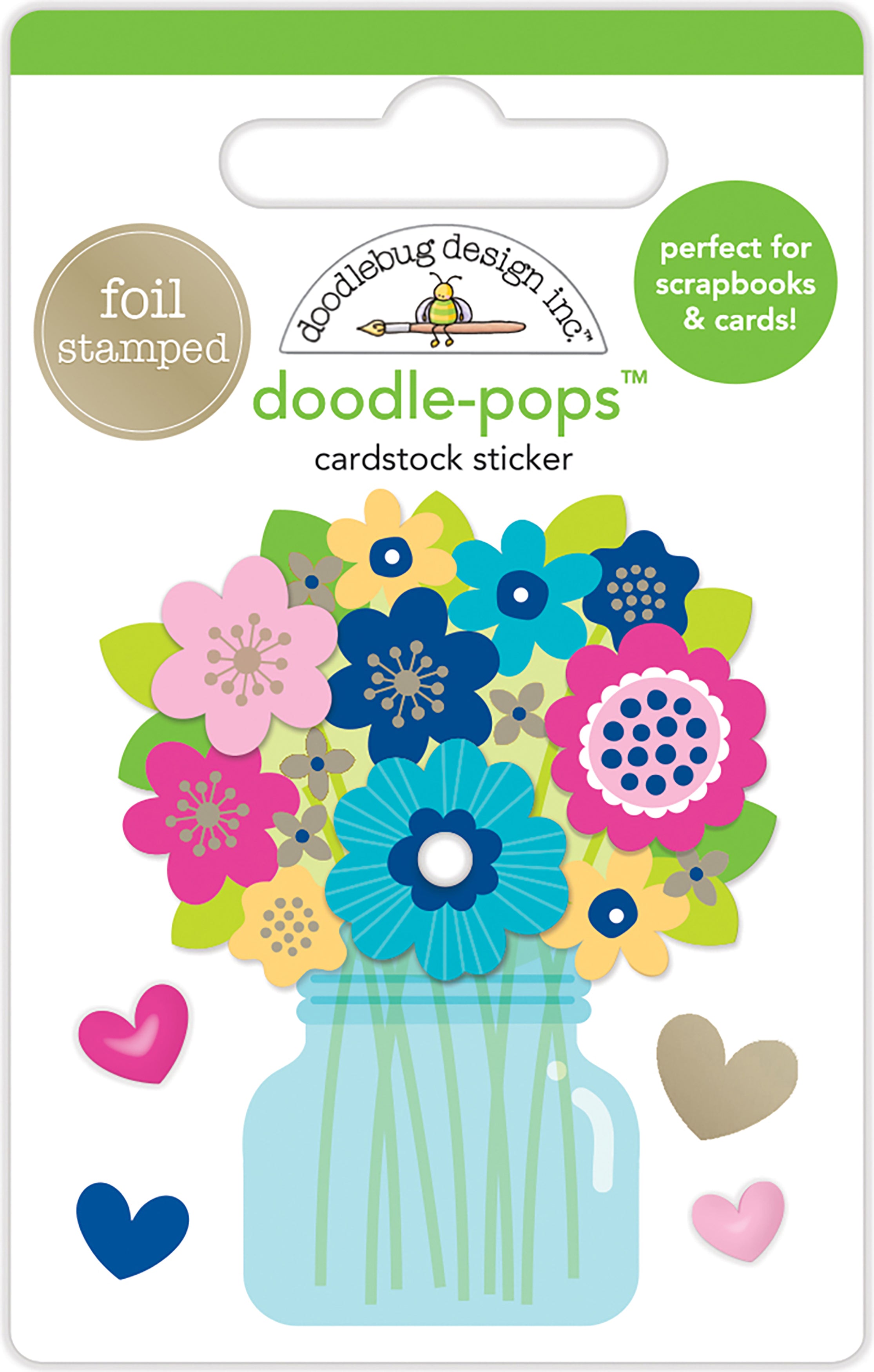 Doodlebug Doodle-Pops 3D Stickers - Just Because