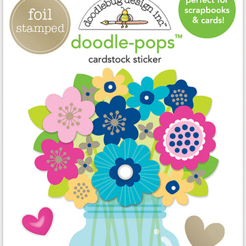 Doodlebug Doodle-Pops 3D Stickers - Just Because