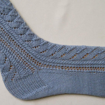 My First Cable Lace Socks