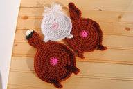 Mug Rug Bunny Fox Squirrel