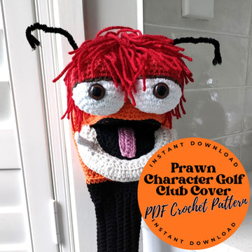PRAWN CHARACTER GOLF CLUB COVER