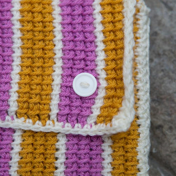 Tunisian Striped Gadget Cosies