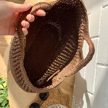 Crochet Raffia Tote Bag Pattern