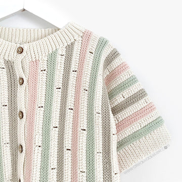 2-3 years - STRIPY Crochet Jacket Pattern