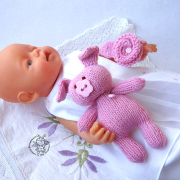 Toy for sleep. Piggy for small babies