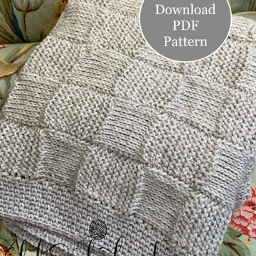 Tunisian Baby Squares Blanket