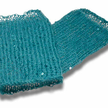 Pulswärmer in Lang Yarns Mohair Luxe Paillettes
