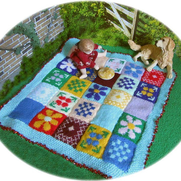 1:12th scale summer picnic blanket