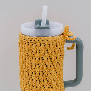 Textured Crochet Stanley Cup Cozy