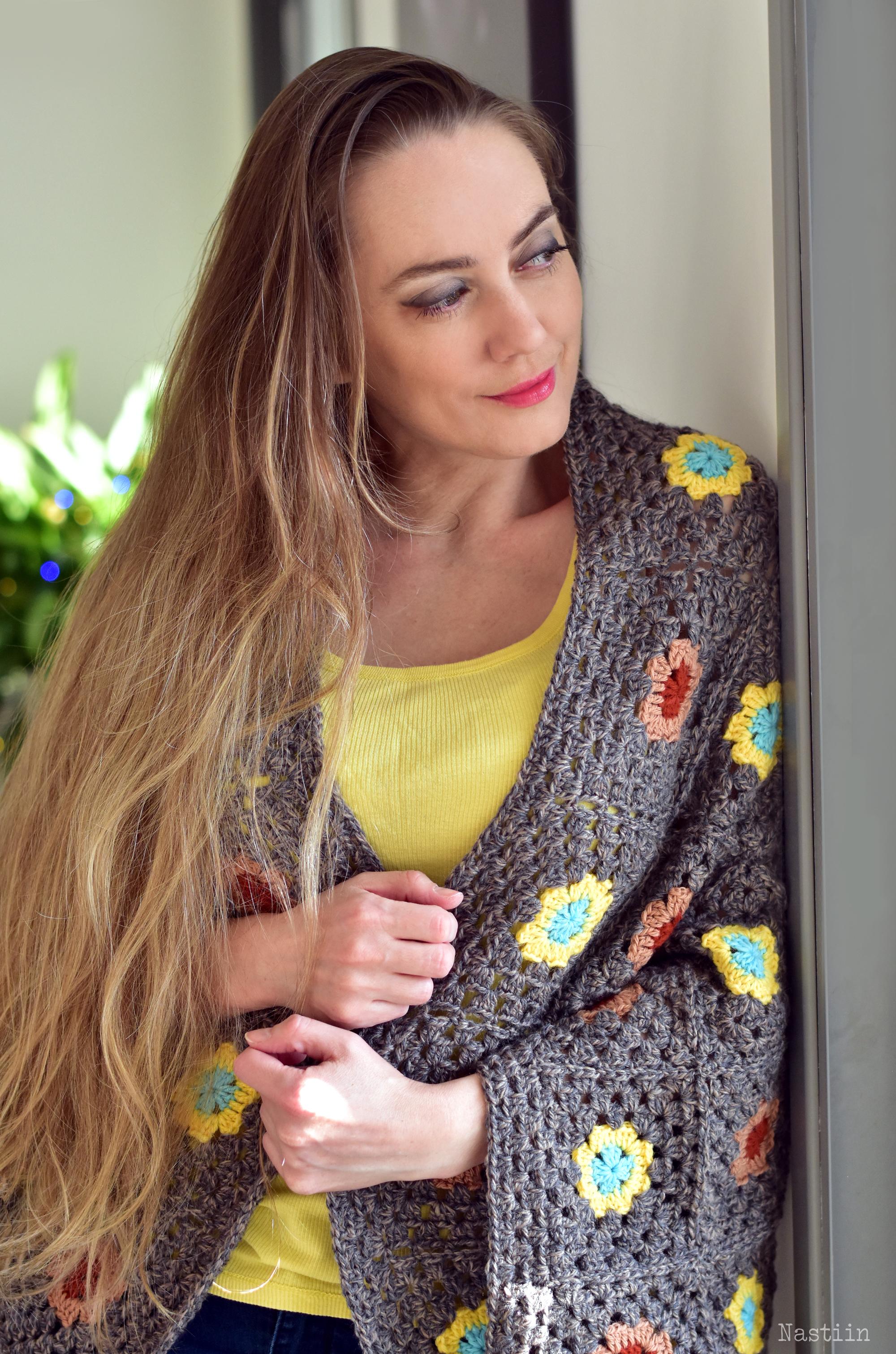 Ulla crochet blanket cardigan
