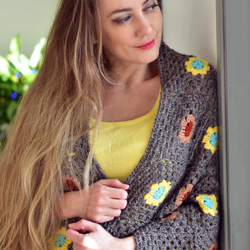 Ulla crochet blanket cardigan