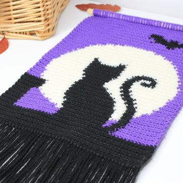Midnight Cat Wall Hanging