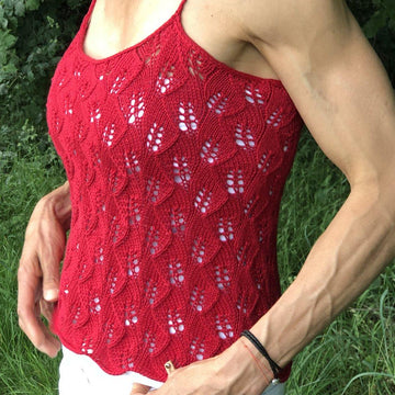 Strickanleitung - Leaves-Top - Sommertop in den Größen S - M - L - XL  - No.221