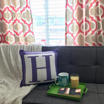 Letter H Pillow