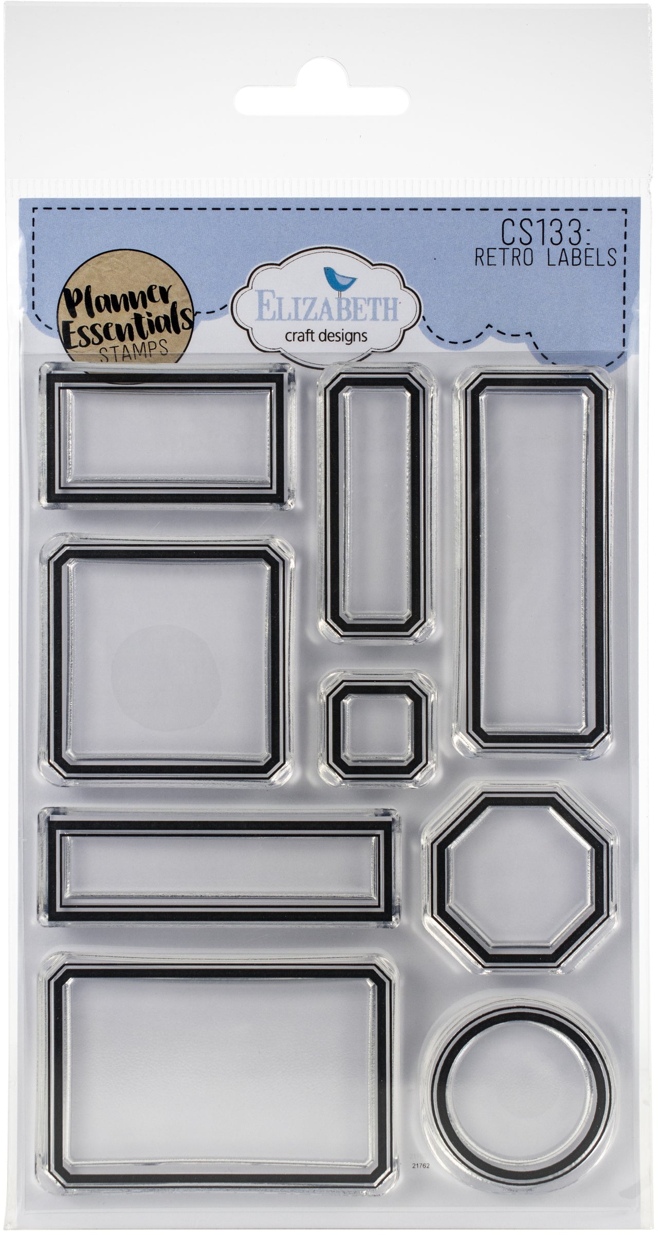 Elizabeth Craft Designs Elizabeth Craft Clear Stamps - Retro Labels