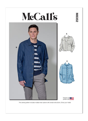 McCall's Men's Jacket M8352 - Sewing Pattern