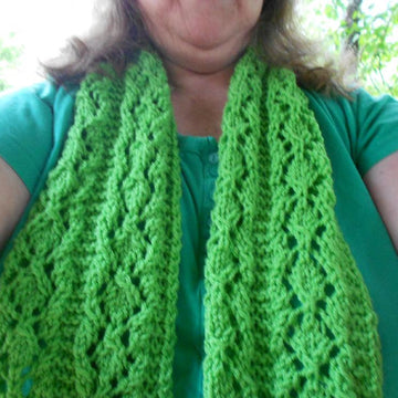 Spring Moss Lace Scarf
