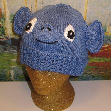 Blue Monkey Beanie Animal Hat