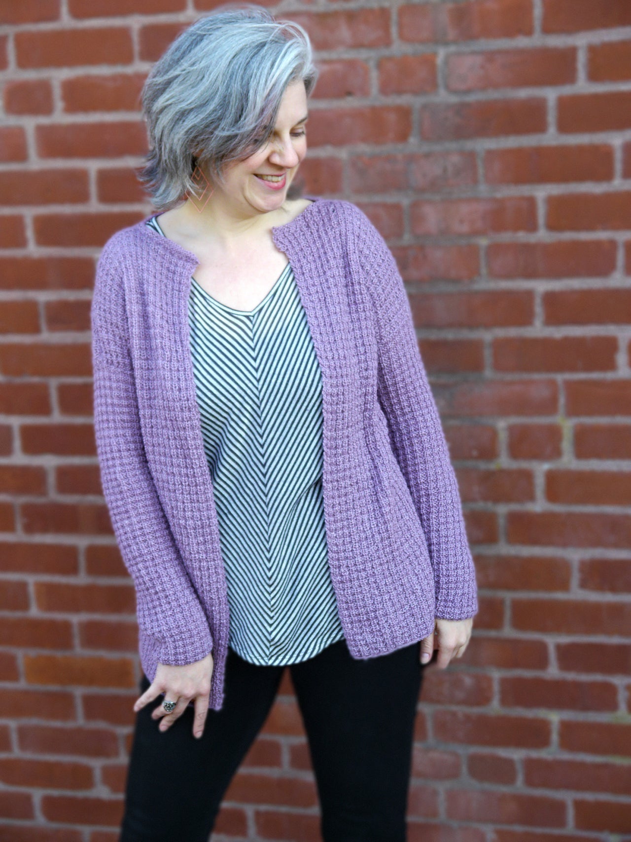 Ametrine Cardigan in Berroco Folio