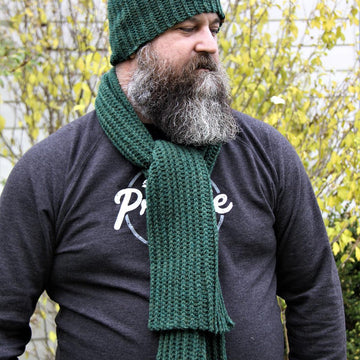 Reversible Basic Ribbed Scarf
