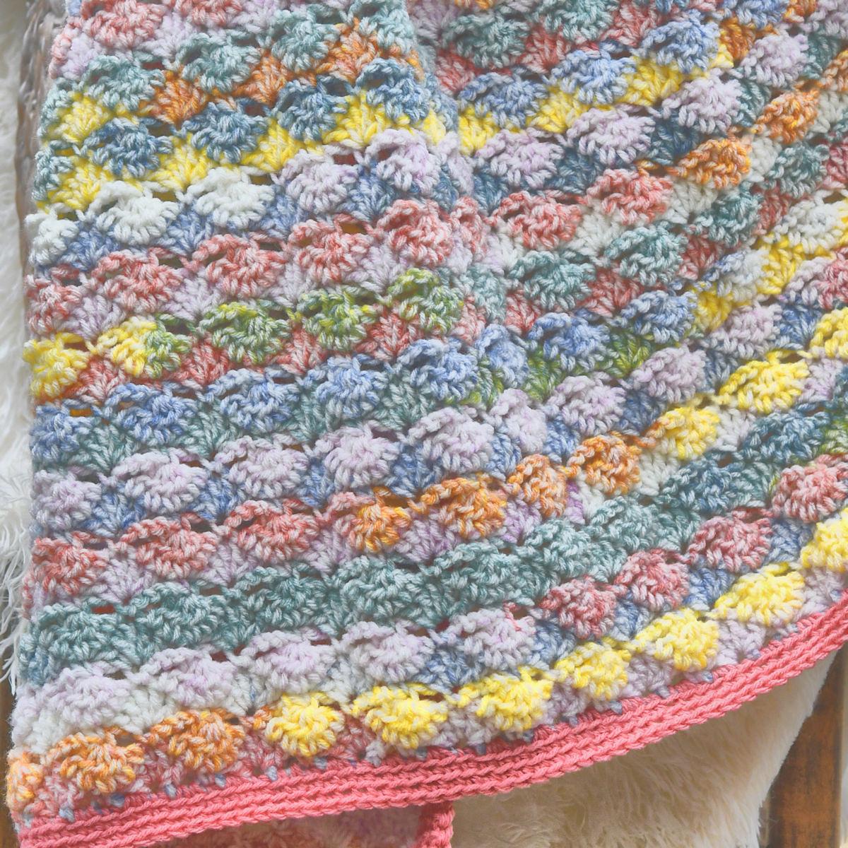 Watercolor Shells Afghan