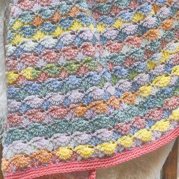 Watercolor Shells Afghan