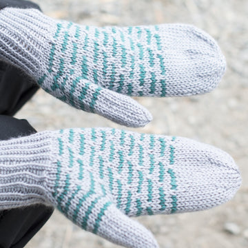 Duomo Hat & Mittens Set in Cascade Yarns Cherub DK - DK414 - Downloadable PDF