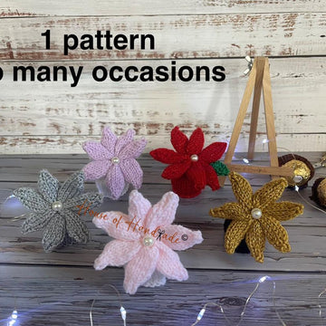 Flowers Ferrero Rocher Cover Favours Knitting Pattern