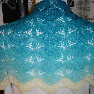Sea Waves Lace Shawlette