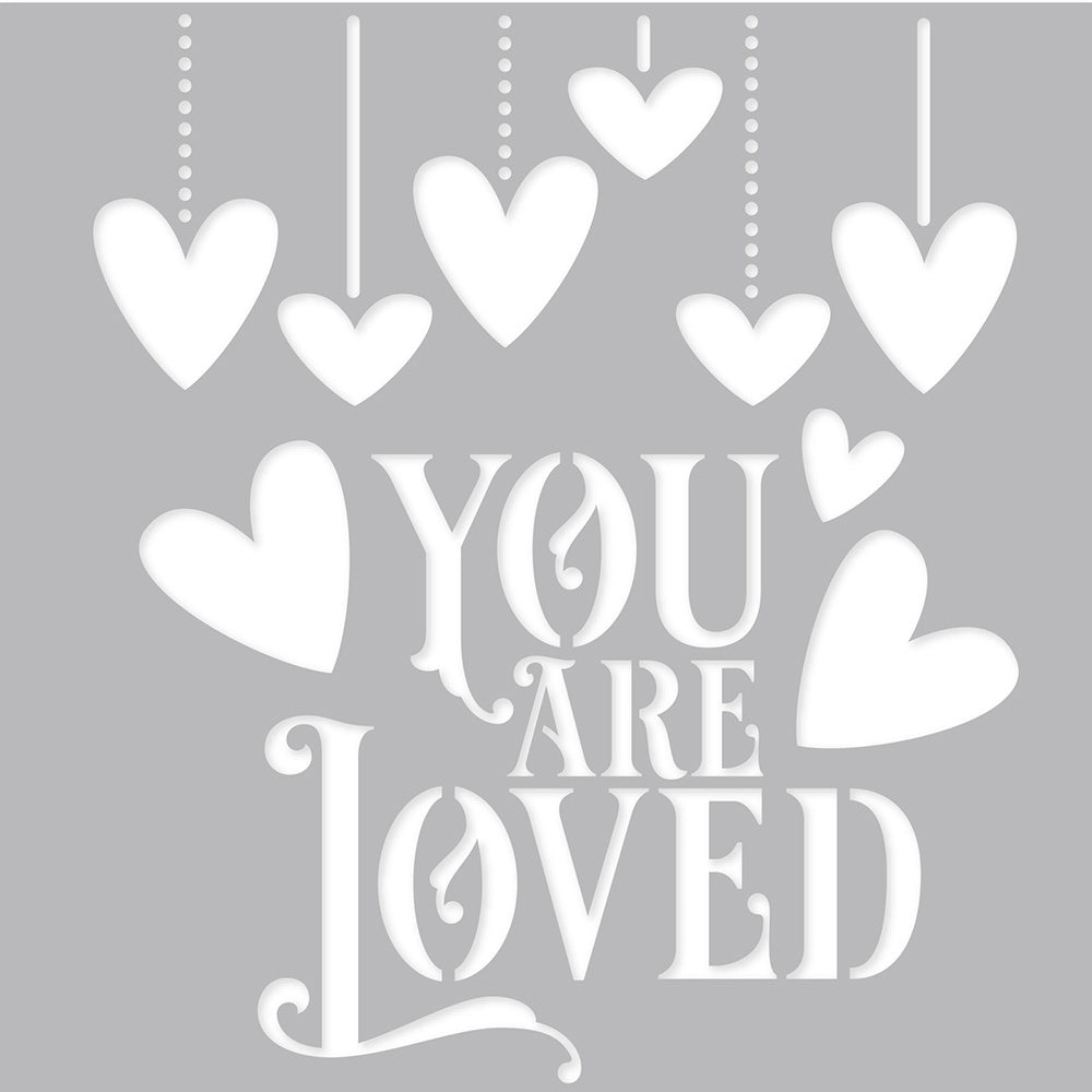Simple Stories Simple Vintage My Valentine Stencil 6"X6" - 613132