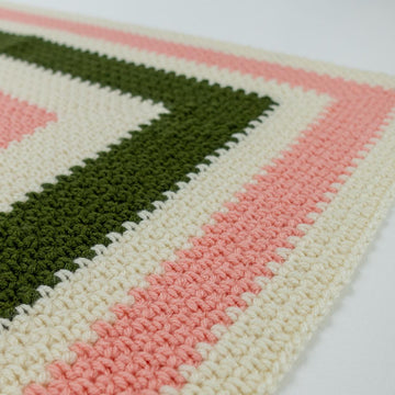 Boho Baby! Infinity Moss Square Crochet Blanket