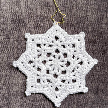 Crystal Star Snowflake Ornament