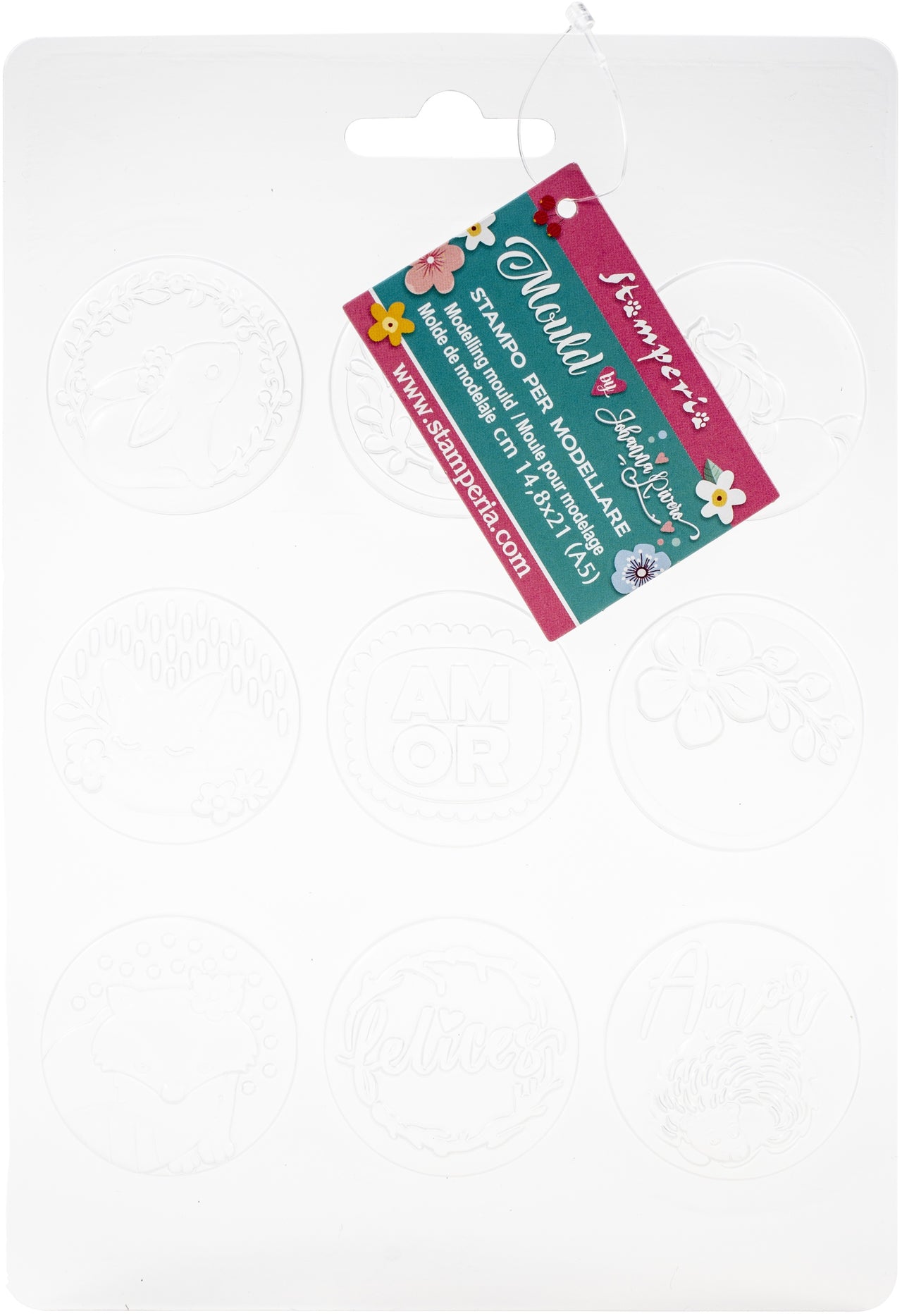 Stamperia Intl Stamperia Soft Maxi Mould A5 - Seamos Felices By Johanna Rivero