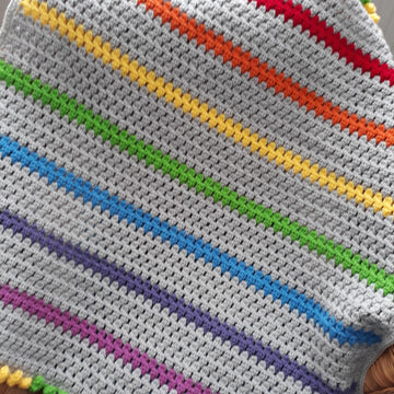 Rainbow Ribbon Blanket