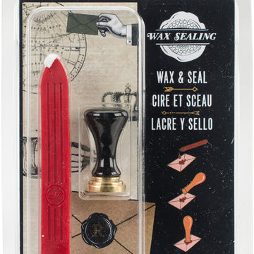 Manuscript Pen Manuscript Short Handle Design Sealing Set W/Red Wax - R