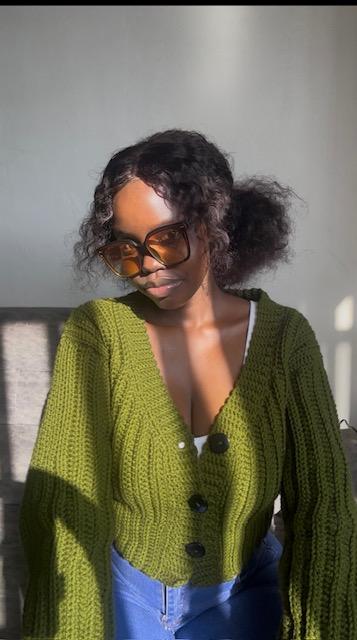 Cropped cardiggan