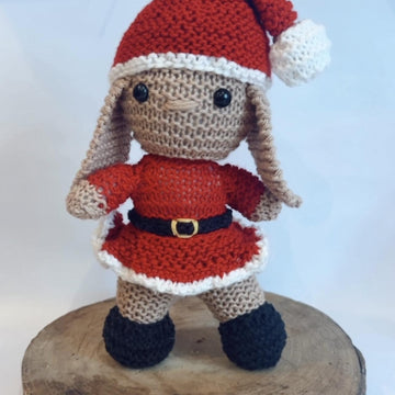 Christmas Bunny Santa
