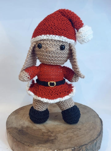 Christmas Bunny Santa