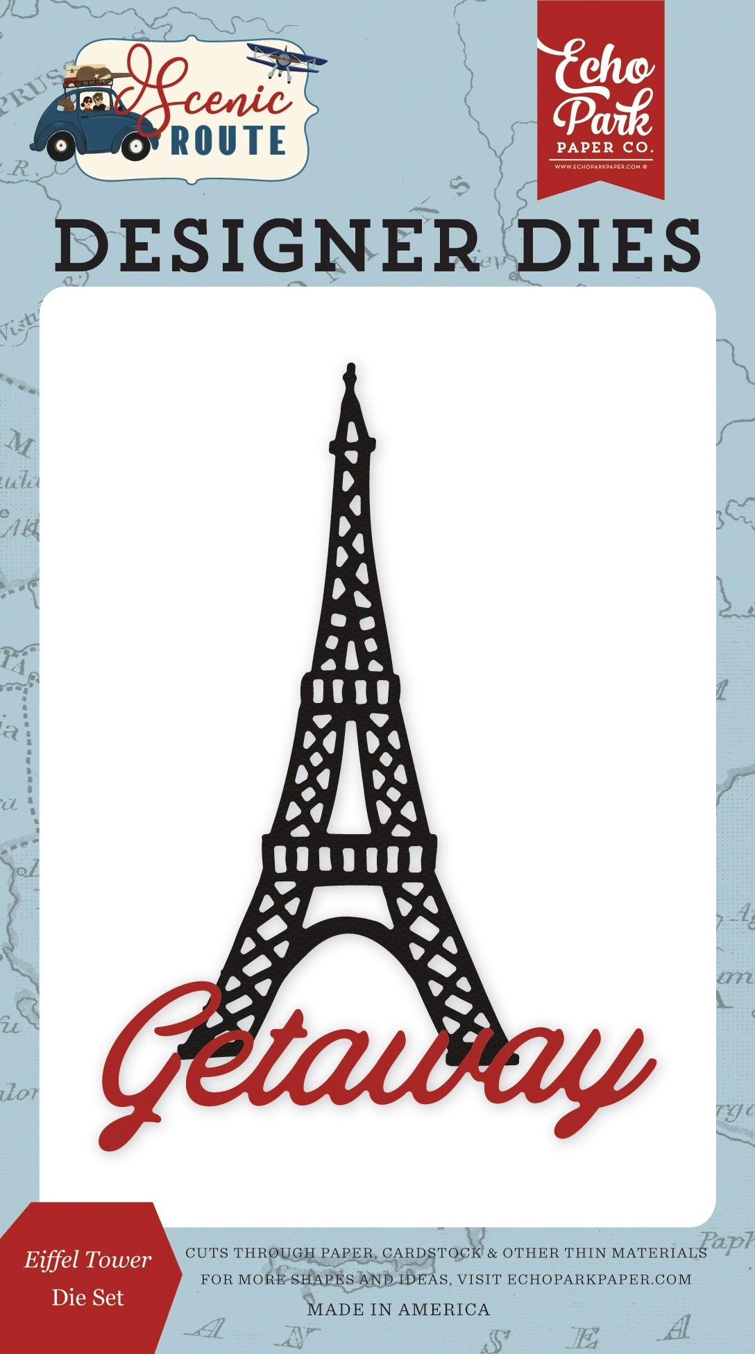 Echo Park Paper Echo Park Dies - Eiffel Tower, Scenic Route
