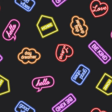 Lewis and Irene Small Things Glow - Neon Signs On Black
