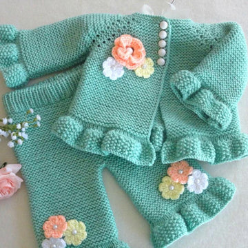 Pattern Baby Jacket Baby Pants Baby Shoes Baby Beanie Baby Set by Elena Mitchell